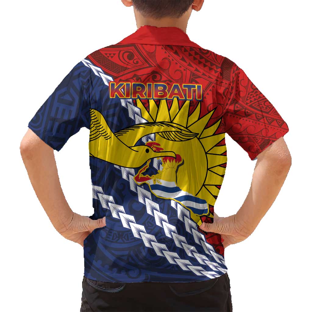Kiribati Independence Day Family Matching Puletasi and Hawaiian Shirt Polynesian and Melanesian Art Tattoo