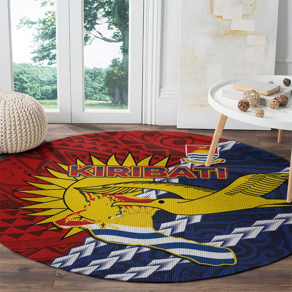 Kiribati Independence Day Round Carpet Polynesian and Melanesian Art Tattoo