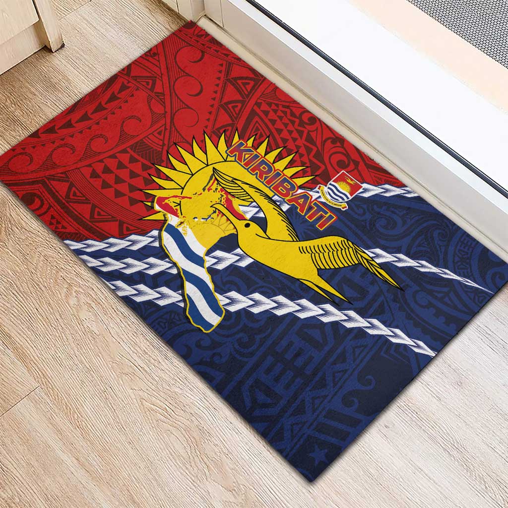 Kiribati Independence Day Rubber Doormat Polynesian and Melanesian Art Tattoo