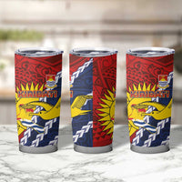 Kiribati Independence Day Tumbler Cup Polynesian and Melanesian Art Tattoo