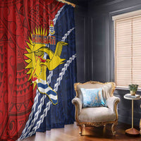 Kiribati Independence Day Window Curtain Polynesian and Melanesian Art Tattoo