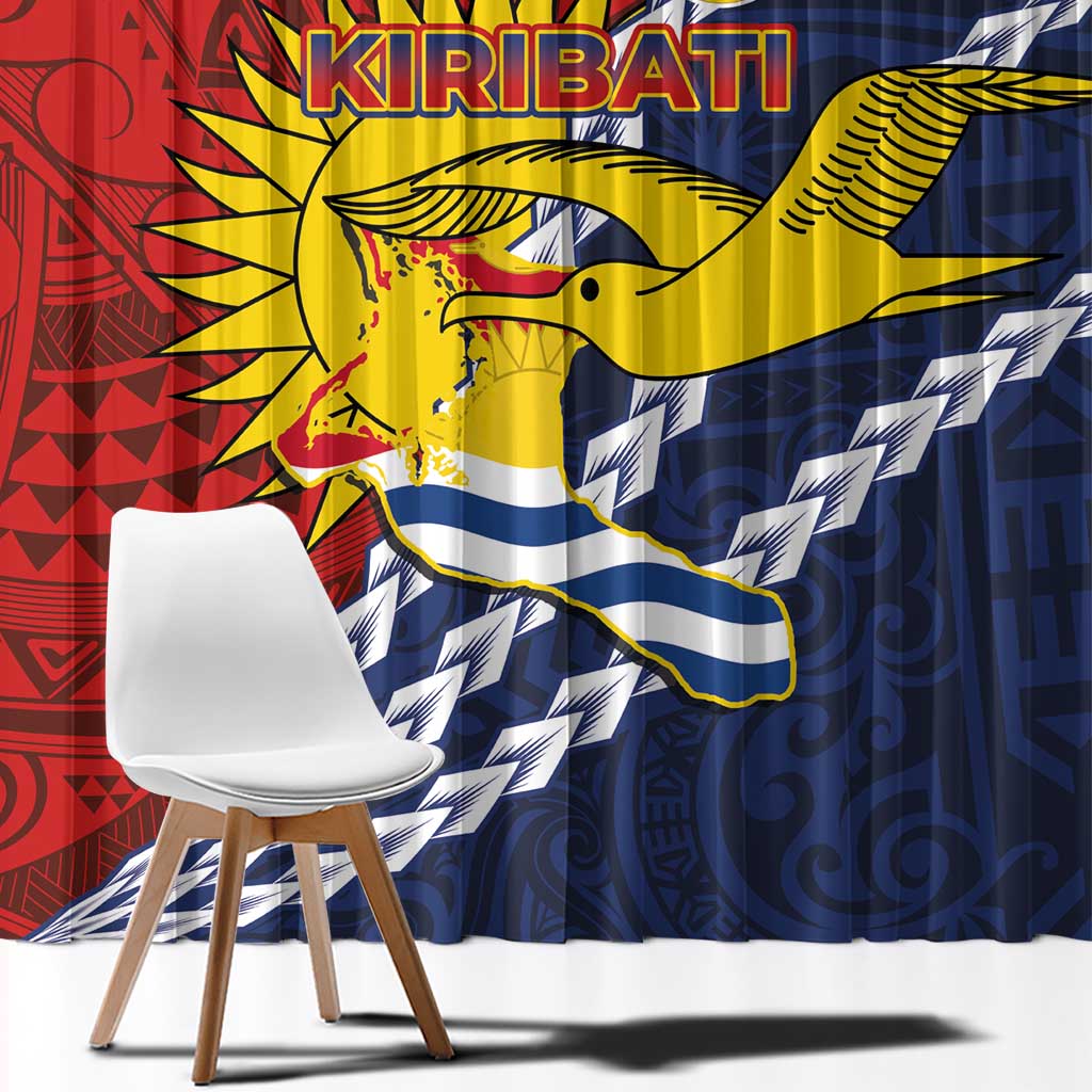 Kiribati Independence Day Window Curtain Polynesian and Melanesian Art Tattoo