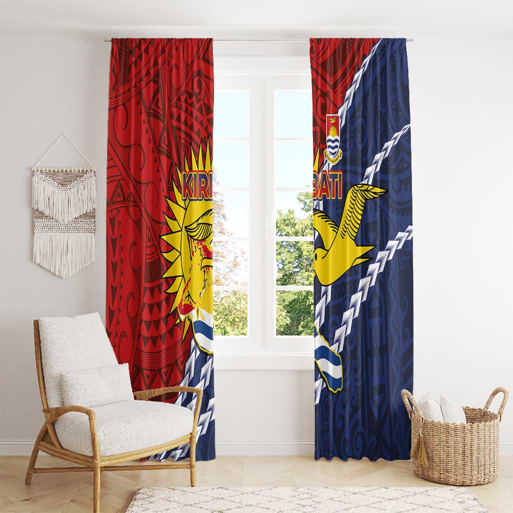 Kiribati Independence Day Window Curtain Polynesian and Melanesian Art Tattoo