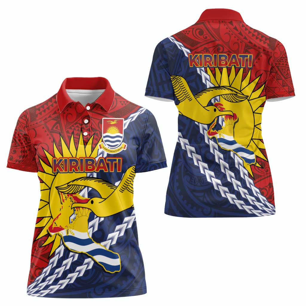 Kiribati Independence Day Women Polo Shirt Polynesian and Melanesian Art Tattoo