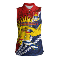 Kiribati Independence Day Women Sleeveless Polo Shirt Polynesian and Melanesian Art Tattoo