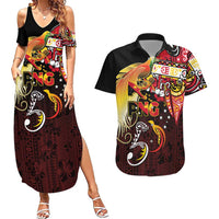 Papua New Guinea 2025 Couples Matching Summer Maxi Dress and Hawaiian Shirt 50th Independence Day Anniversary