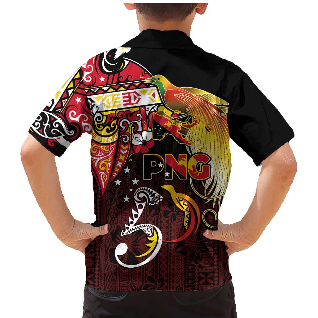 Papua New Guinea 2025 Family Matching Mermaid Dress and Hawaiian Shirt 50th Independence Day Anniversary