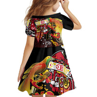 Papua New Guinea 2025 Family Matching Off The Shoulder Long Sleeve Dress and Hawaiian Shirt 50th Independence Day Anniversary