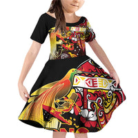 Papua New Guinea 2025 Family Matching Off Shoulder Short Dress and Hawaiian Shirt 50th Independence Day Anniversary