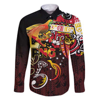 Papua New Guinea 2025 Family Matching Off Shoulder Short Dress and Hawaiian Shirt 50th Independence Day Anniversary