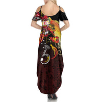 Papua New Guinea 2025 Family Matching Summer Maxi Dress and Hawaiian Shirt 50th Independence Day Anniversary