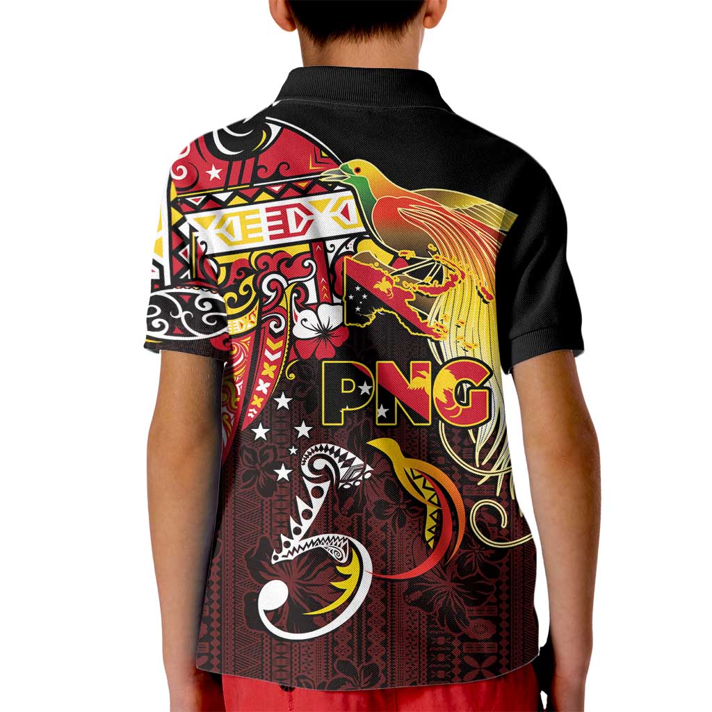 Papua New Guinea 2025 Kid Polo Shirt 50th Independence Day Anniversary