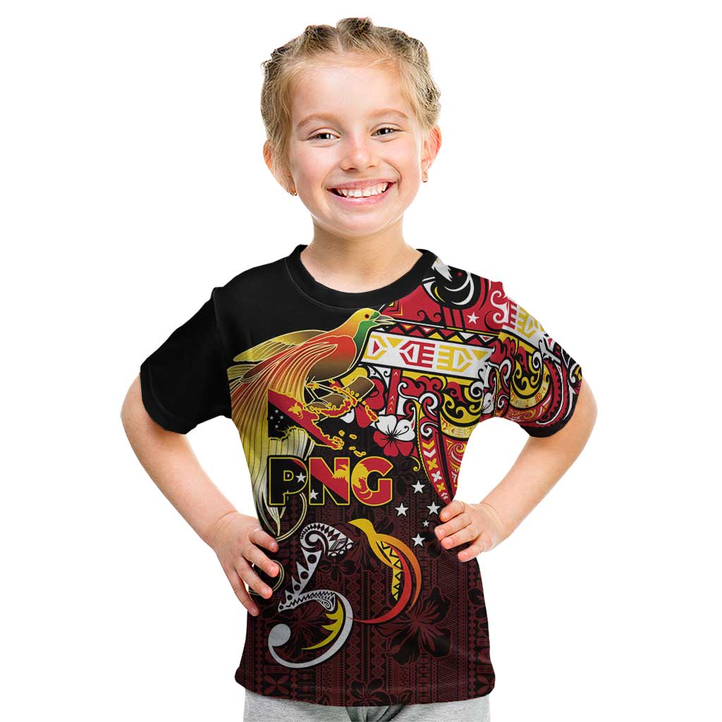 Papua New Guinea 2025 Kid T Shirt 50th Independence Day Anniversary LT03 Red - Polynesian Pride