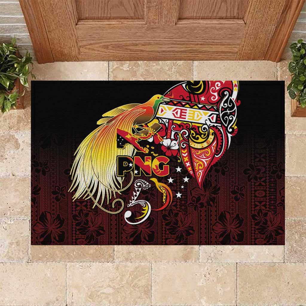 Papua New Guinea 2025 Rubber Doormat 50th Independence Day Anniversary