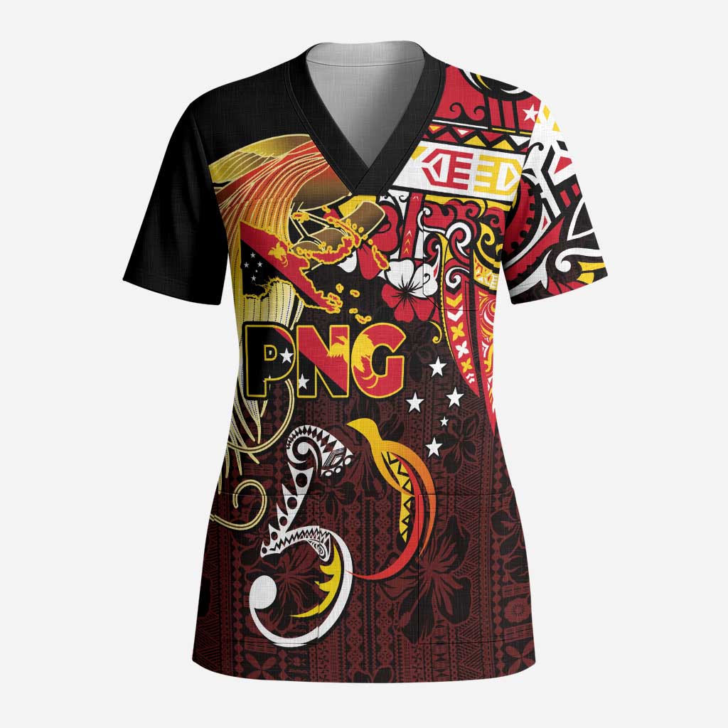 Papua New Guinea 2025 Scrub Top 50th Independence Day Anniversary - Polynesian Pride