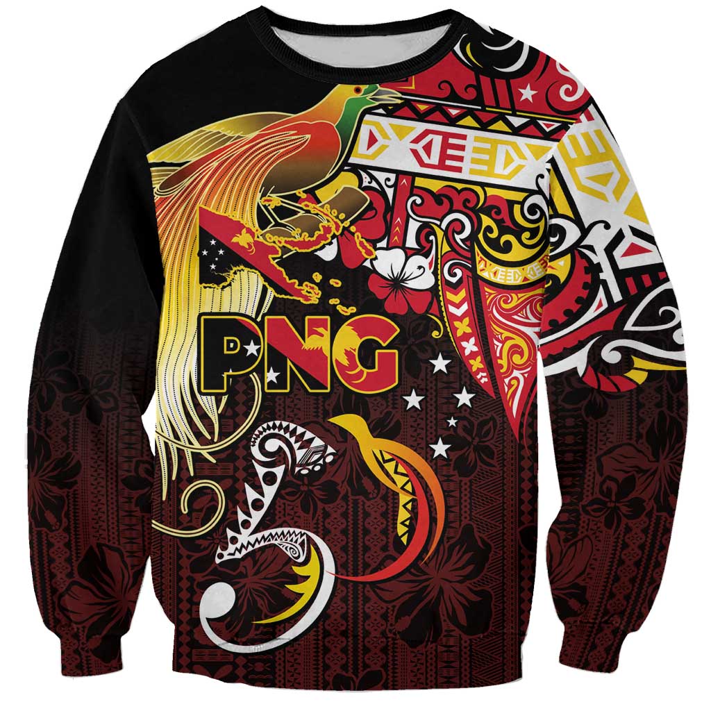 Papua New Guinea 2025 Sweatshirt 50th Independence Day Anniversary LT03 Unisex Red - Polynesian Pride