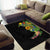 Hawaiian Tropical Plants and Chameleon Area Rug Polynesian Art Colorful - Polynesian Pride