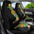 Hawaiian Tropical Plants and Chameleon Car Seat Cover Polynesian Art Colorful - Polynesian Pride