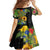 Hawaiian Tropical Plants and Chameleon Family Matching Off Shoulder Maxi Dress and Hawaiian Shirt Polynesian Art Colorful - Polynesian Pride