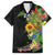 Hawaiian Tropical Plants and Chameleon Hawaiian Shirt Polynesian Art Colorful - Polynesian Pride