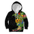 Hawaiian Tropical Plants and Chameleon Kid Hoodie Polynesian Art Colorful - Polynesian Pride