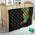 Hawaiian Tropical Plants and Chameleon Quilt Polynesian Art Colorful - Polynesian Pride