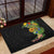 Hawaiian Tropical Plants and Chameleon Rubber Doormat Polynesian Art Colorful - Polynesian Pride