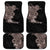 Hawaiian Tropical Plants and Chameleon Car Mats Polynesian Art Grayscale - Polynesian Pride