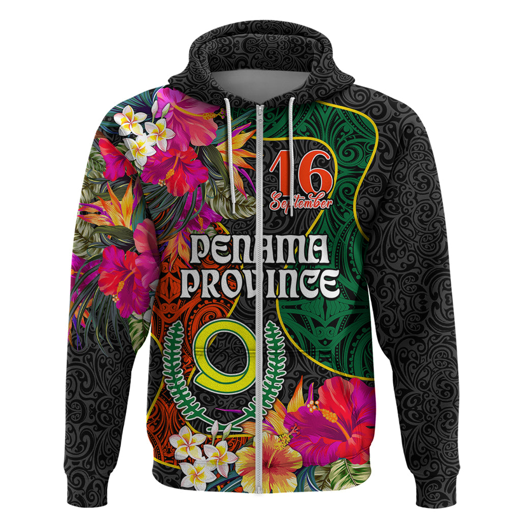 Penama Day Hoodie 16th September Polynesian Pattern with Pacific Flower LT03 - Polynesian Pride