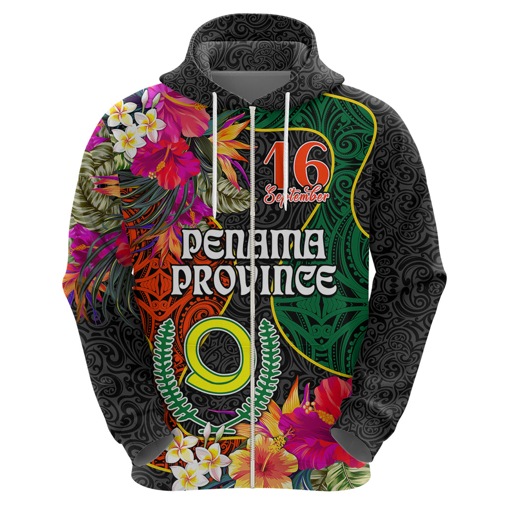 Penama Day Hoodie 16th September Polynesian Pattern with Pacific Flower LT03 - Polynesian Pride