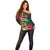 Penama Day Off Shoulder Sweater 16th September Polynesian Pattern with Pacific Flower LT03 - Polynesian Pride