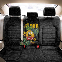 Hawaiian Halloween Back Car Seat Cover Aloha Pinapple with Mysterious Hands and Polynesian Tribal Tattoo LT03 - Polynesian Pride