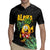 Hawaiian Halloween Rugby Jersey Aloha Pinapple with Mysterious Hands and Polynesian Tribal Tattoo