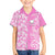 Hawaii Kauai Island Family Matching Summer Maxi Dress and Hawaiian Shirt Hibiscus Pattern Seamless Tribal Simple Pink LT03 Son's Shirt Pink - Polynesian Pride