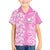 Custom Hawaii Kauai Island Family Matching Tank Maxi Dress and Hawaiian Shirt Hibiscus Pattern Seamless Tribal Simple Pink LT03 Son's Shirt Pink - Polynesian Pride