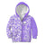 Hawaii Kauai Island Kid Hoodie Hibiscus Pattern Seamless Tribal Simple Purple LT03 - Polynesian Pride