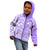 Hawaii Kauai Island Kid Hoodie Hibiscus Pattern Seamless Tribal Simple Purple LT03 - Polynesian Pride