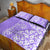 Hawaii Kauai Island Quilt Bed Set Hibiscus Pattern Seamless Tribal Simple Purple LT03 - Polynesian Pride