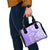 Hawaii Kauai Island Shoulder Handbag Hibiscus Pattern Seamless Tribal Simple Purple LT03 - Polynesian Pride