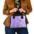 Hawaii Kauai Island Shoulder Handbag Hibiscus Pattern Seamless Tribal Simple Purple LT03 - Polynesian Pride