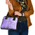 Hawaii Kauai Island Shoulder Handbag Hibiscus Pattern Seamless Tribal Simple Purple LT03 - Polynesian Pride