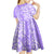 Custom Hawaii Kauai Island Kid Short Sleeve Dress Hibiscus Pattern Seamless Tribal Simple Purple LT03 - Polynesian Pride