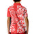 Hawaii Kauai Island Kid Polo Shirt Hibiscus Pattern Seamless Tribal Simple Red LT03 - Polynesian Pride