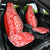 Custom Hawaii Kauai Island Car Seat Cover Hibiscus Pattern Seamless Tribal Simple Red LT03 One Size Red - Polynesian Pride