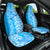 Custom Hawaii Kauai Island Car Seat Cover Hibiscus Pattern Seamless Tribal Simple Blue LT03 One Size Blue - Polynesian Pride