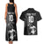 Custom Fiji Rugby Pacific Champions 2024 Couples Matching Tank Maxi Dress and Hawaiian Shirt Anniversary 7 Titles - Fijians Rugby and Tapa Hibiscus Black Art