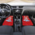Hawaiian Mele Kalikimaka Car Mats Funny Santa Riding Lei Dolphin with Kakau Tattoos - Polynesian Pride