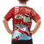 Hawaiian Mele Kalikimaka Family Matching Off The Shoulder Long Sleeve Dress and Hawaiian Shirt Funny Santa Riding Lei Dolphin with Kakau Tattoos - Polynesian Pride