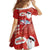Hawaiian Mele Kalikimaka Family Matching Off The Shoulder Long Sleeve Dress and Hawaiian Shirt Funny Santa Riding Lei Dolphin with Kakau Tattoos - Polynesian Pride