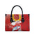 Hawaiian Mele Kalikimaka Leather Bag Funny Santa Riding Lei Dolphin with Kakau Tattoos - Polynesian Pride